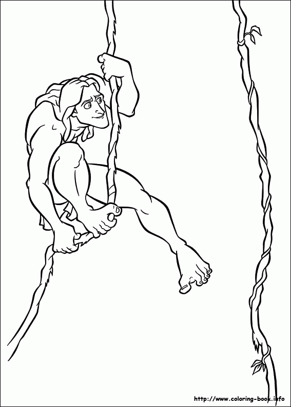 Tarzan kolorowanki